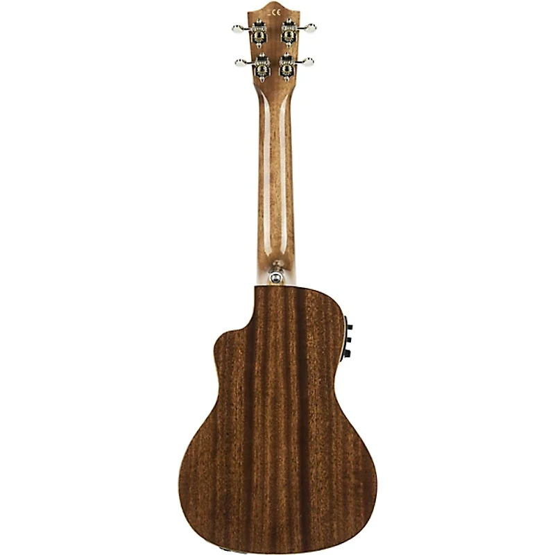 Lanikai MAS-CEC All Solid Mahogany Concert with Kula Preamp Acoustic-Electric Ukulele Mahogany