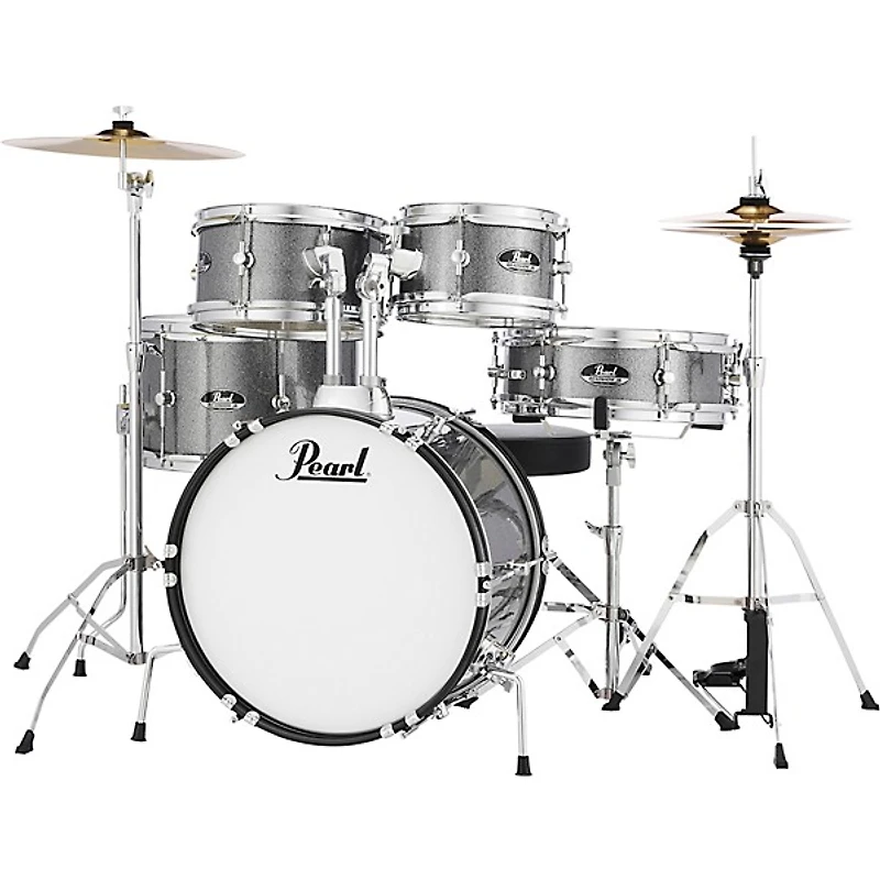 Pearl Roadshow Jr. Drum Set With Hardware and Cymbals
