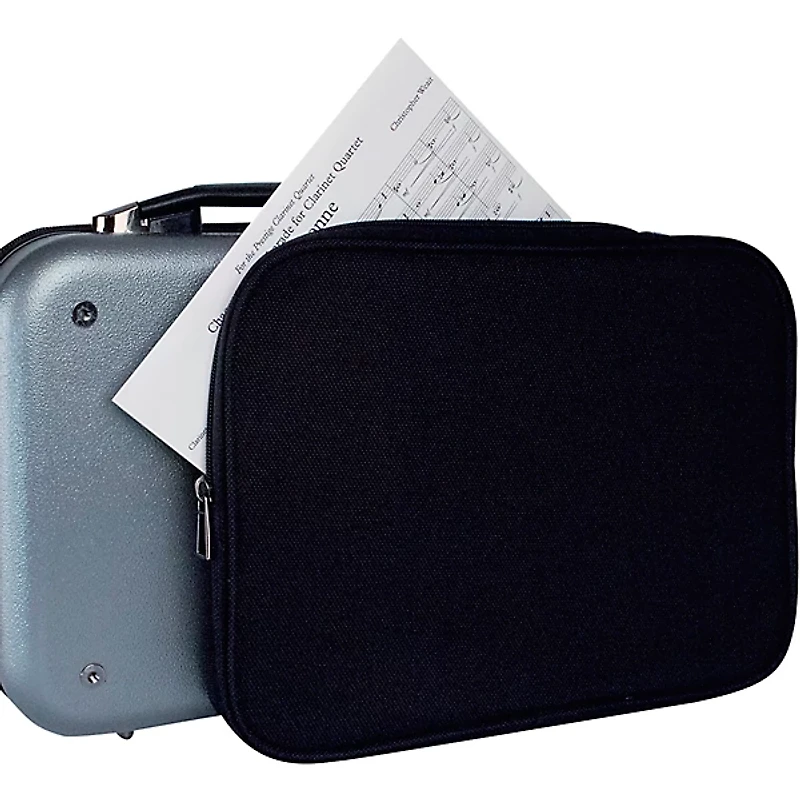 Protec ZIP Clarinet Case with Removable Music Pocket, Silver