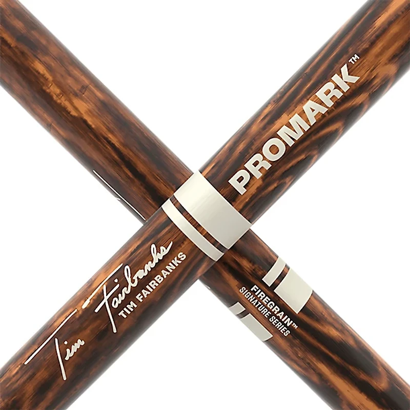 Promark Tim Fairbanks FireGrain Marching Snare Sticks Wood