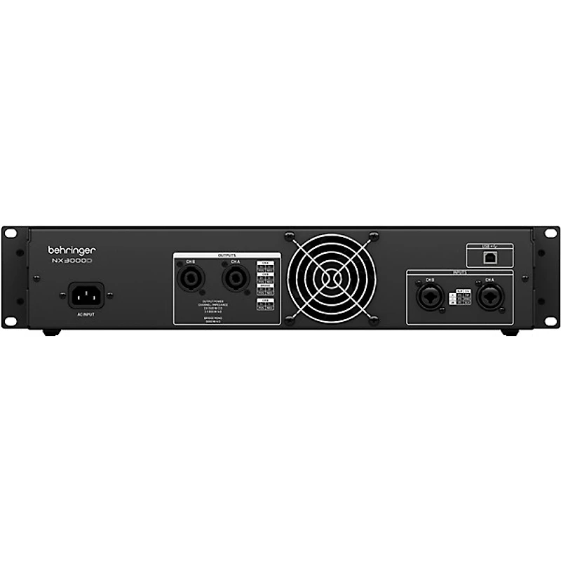 Behringer NX3000D 3,000W Power Amplifier With DSP