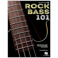 Hal Leonard Rock Bass 101 - Essential Bass Lines, Techniques, Theory and Grooves Book/Audio Online