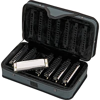 Hohner Blues Band 7 Piece Harmonica Set With Harmonica Holder