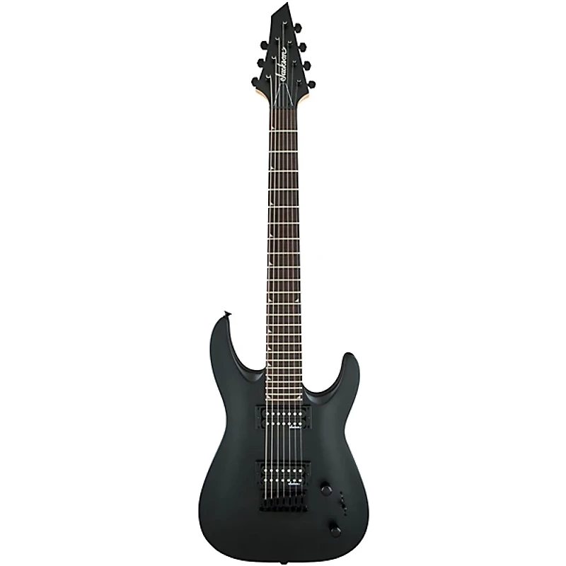 Jackson Dinky JS22-7 DKA HT Arch Top Satin 7-String Electric Guitar Black