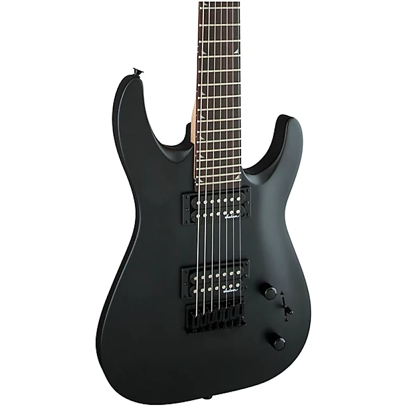 Jackson Dinky JS22-7 DKA HT Arch Top Satin 7-String Electric Guitar Black