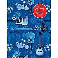 Hal Leonard Blue Snowflake Guitar Premium Gift Wrapping Paper