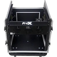 ProX 10U Rack x 10U Top Mixer DJ Combo Flight Case