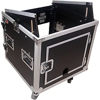 ProX 10U Rack x 10U Top Mixer DJ Combo Flight Case