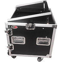 ProX 10U Rack x 10U Top Mixer DJ Combo Flight Case