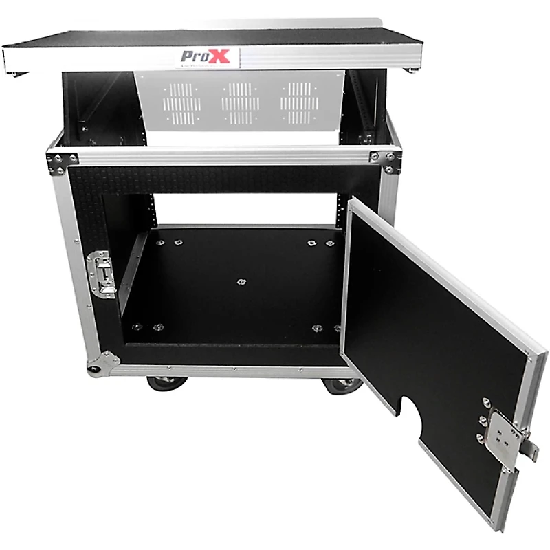 ProX 10U Rack x 10U Top Mixer DJ Combo Flight Case