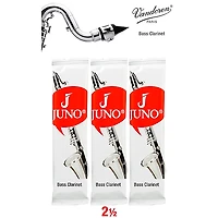 Vandoren JUNO Bass Clarinet, 3 Reed Card