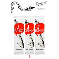 Vandoren JUNO Bass Clarinet, 3 Reed Card
