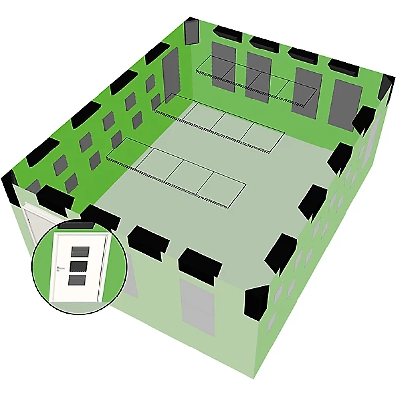 Ultimate Acoustics UA-BTB Acoustic Bass Traps 12"x12"x24" Bevel 2-Pack