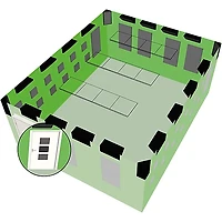 Ultimate Acoustics UA-BTB Acoustic Bass Traps 12"x12"x24" Bevel 2-Pack