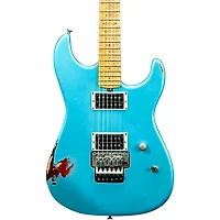 Friedman Cali Aged Electric Guitar Double Burst Metallic Blue over 3 Tone Burst