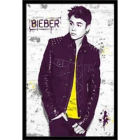Trends International Justin Bieber - Wall Poster Framed Black