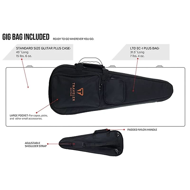 Traveler Guitar LTD EC-1 Electric Guitar Matte Black