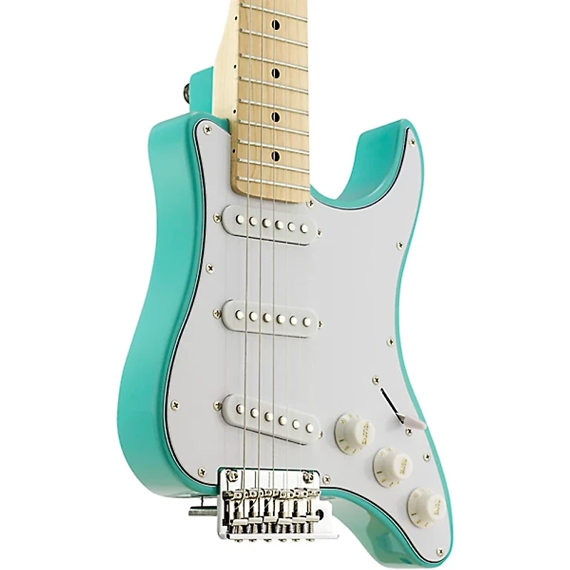 Traveler Guitar Travelcaster Deluxe Electric Travel Guitar Surf Green
