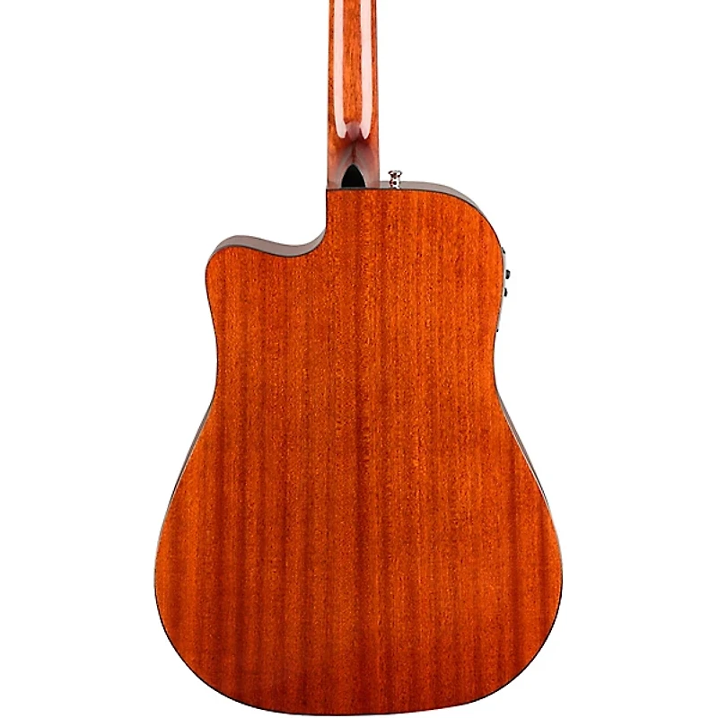 Fender CD-140SCE All-Mahogany Dreadnought Acoustic-Electric Guitar with Case Mahogany
