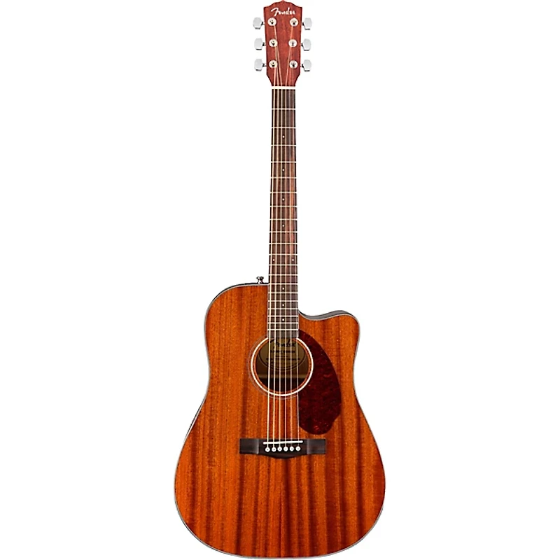 Fender CD-140SCE All-Mahogany Dreadnought Acoustic-Electric Guitar with Case Mahogany