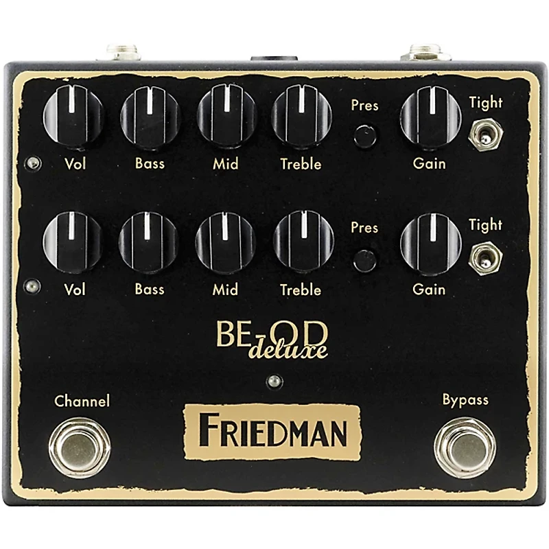 Friedman BE-OD Deluxe Dual Brown Eye Overdrive Effects Pedal