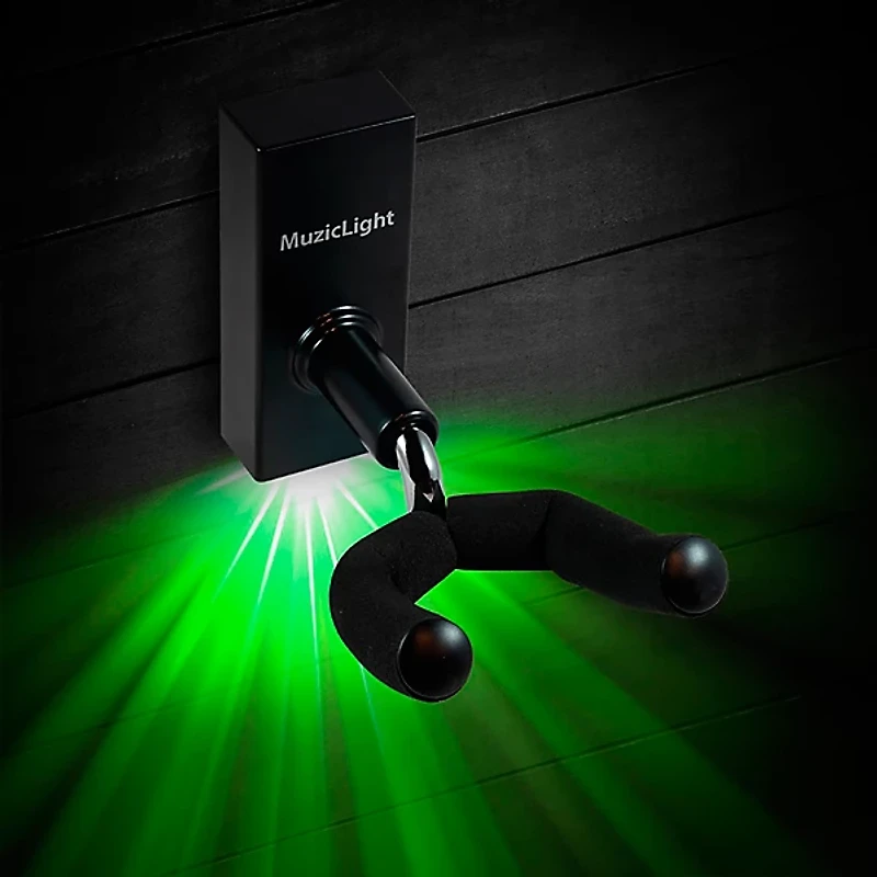 MuzicLight Guitar Wall Hanger - Green