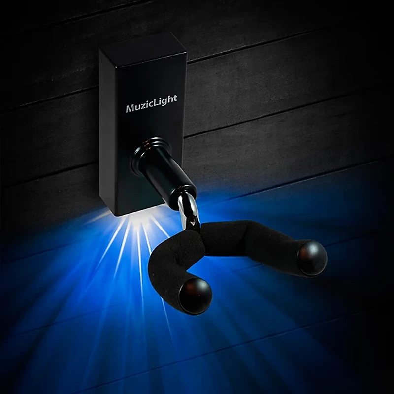 MuzicLight Guitar Wall Hanger - Blue