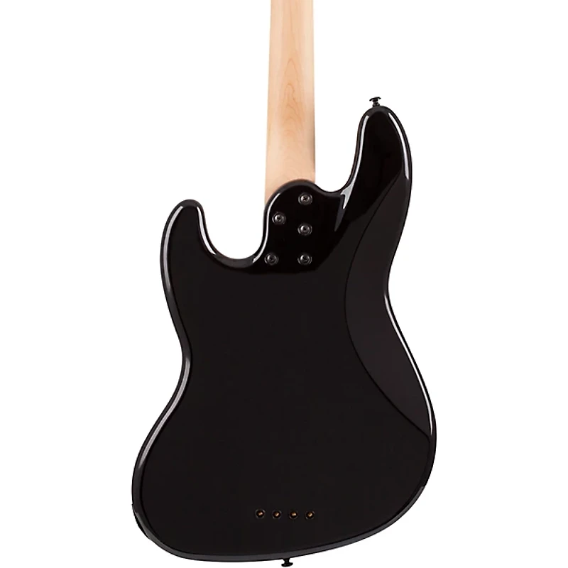 Schecter Guitar Research J-4 Rosewood Fingerboard Electric Bass Gloss Black Black Pickguard