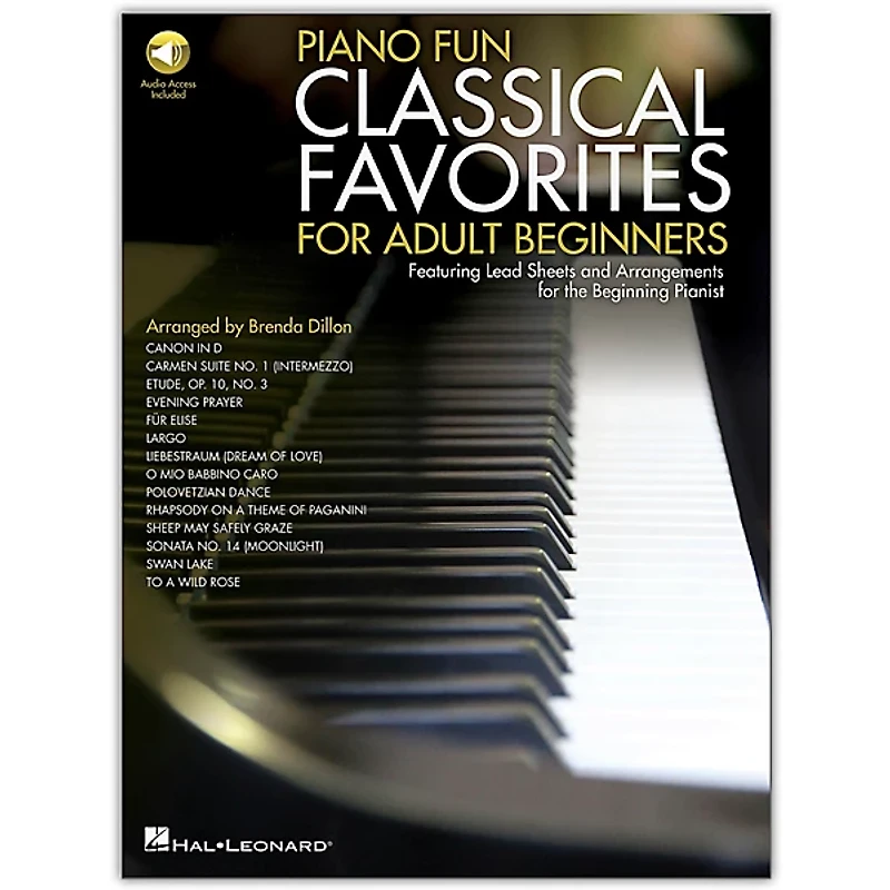 Hal Leonard Piano Fun - Classical Favorites for Adult Beginners Book/Audio Online