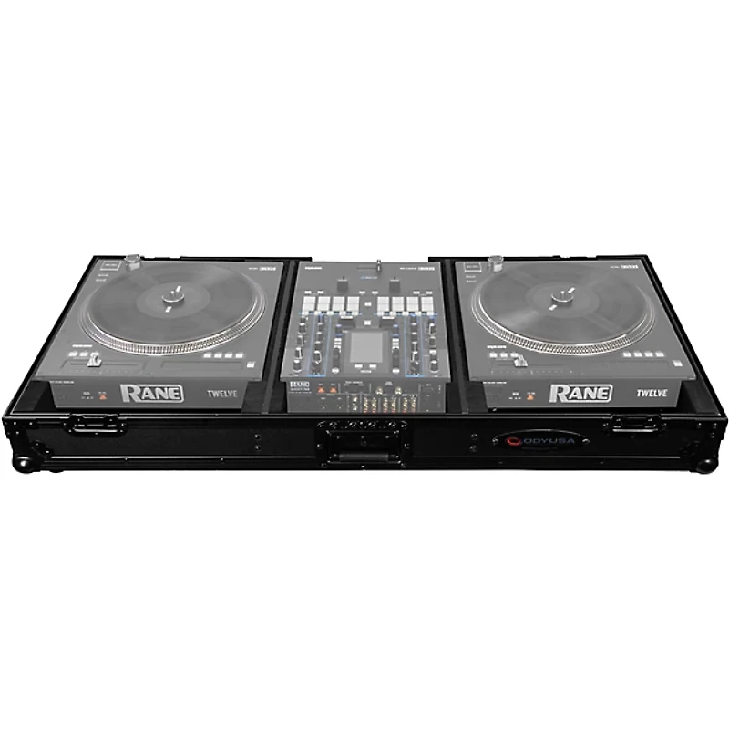 Odyssey FZRANE1272WBL Black DJ Battle Coffin for Rane Seventy-Two and Twelve