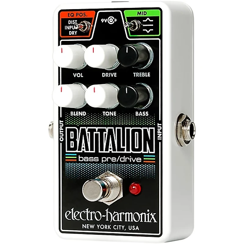 Electro-Harmonix Nano Battalion Bass Preamp & Overdrive Effects Pedal
