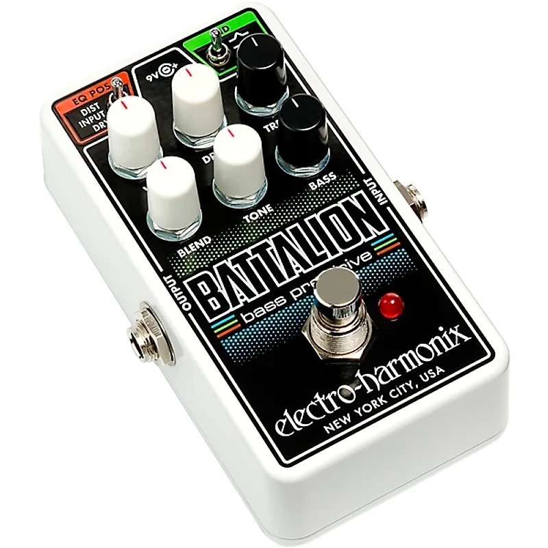 Electro-Harmonix Nano Battalion Bass Preamp & Overdrive Effects Pedal