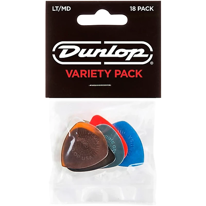 Dunlop Variety Flex/Flow/Prime Grip Pick Pack LT/MD-18