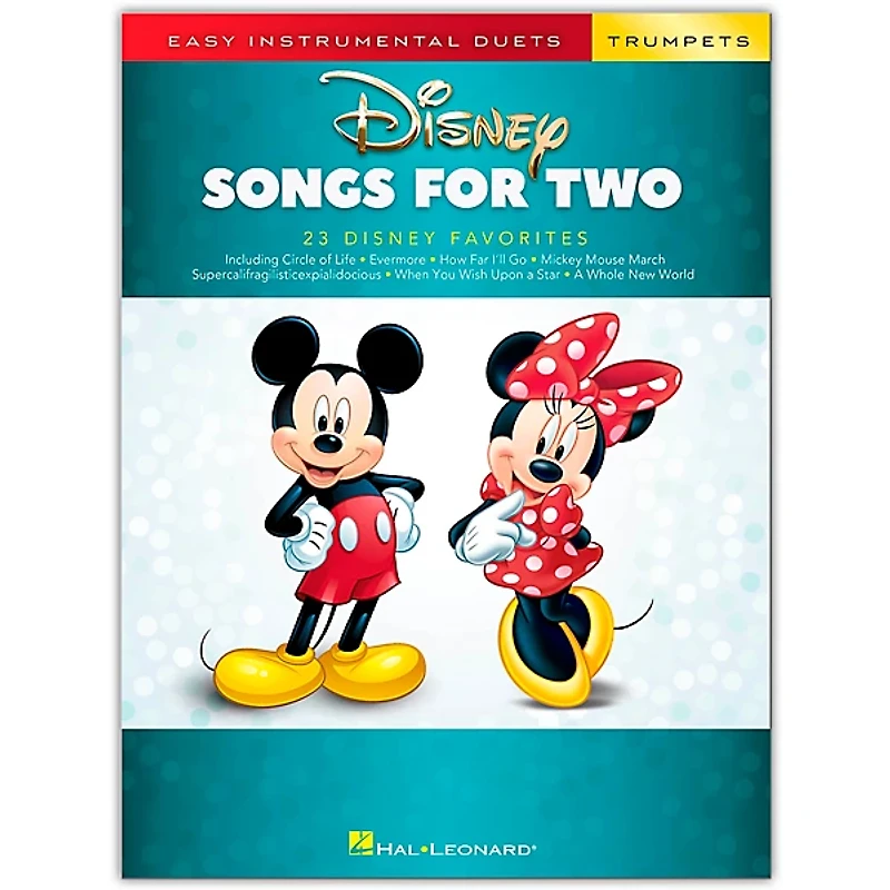 Hal Leonard Disney Songs for Two Trumpets - Easy Instrumental Duets Series Songbook
