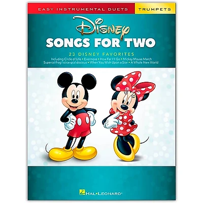 Hal Leonard Disney Songs for Two Trumpets - Easy Instrumental Duets Series Songbook
