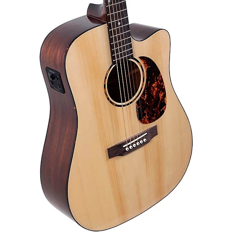 Recording King RD-G6-CFE5 Solid Top Dreadnought Cutaway Acoustic-Electric Guitar Natural