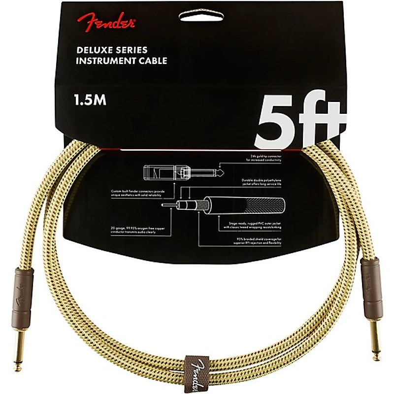 Fender Deluxe Series Straight to Straight Instrument Cable