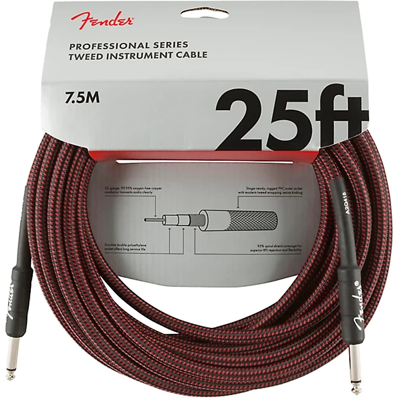 Fender Professional Series Straight to Straight Instrument Cable
