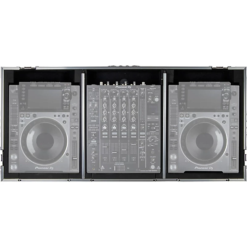 Odyssey FZGSL12CDJWR Flight Zone Universal CD/Digital Media Player DJ Coffin with Wheels