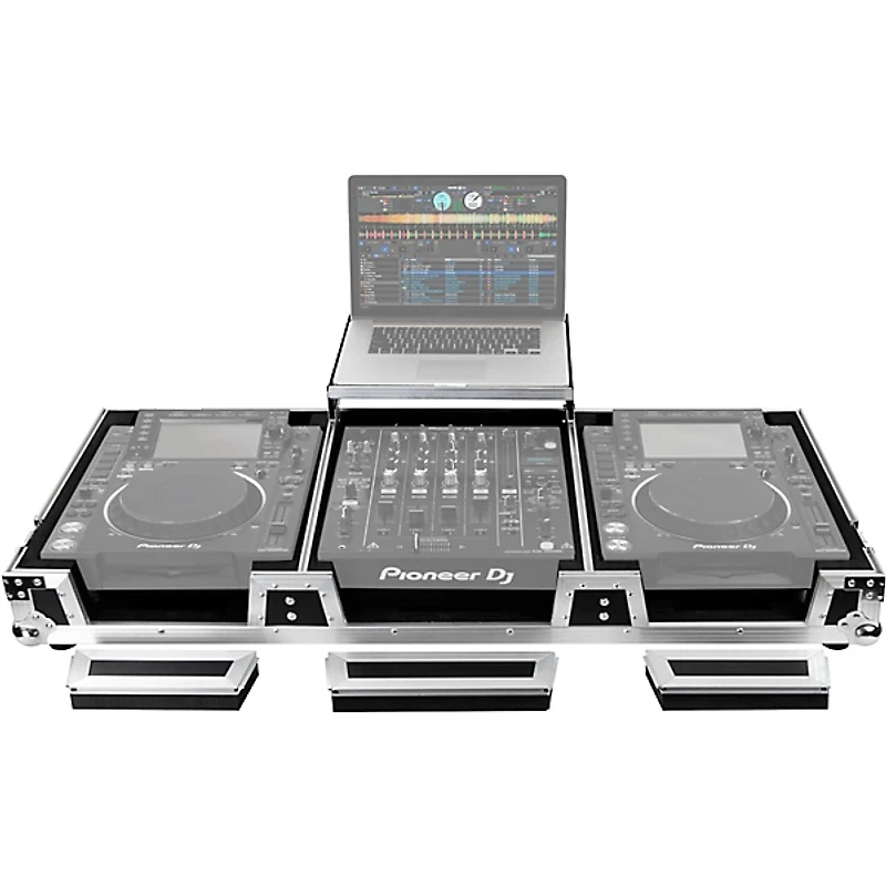 Odyssey FZGSL12CDJWR Flight Zone Universal CD/Digital Media Player DJ Coffin with Wheels