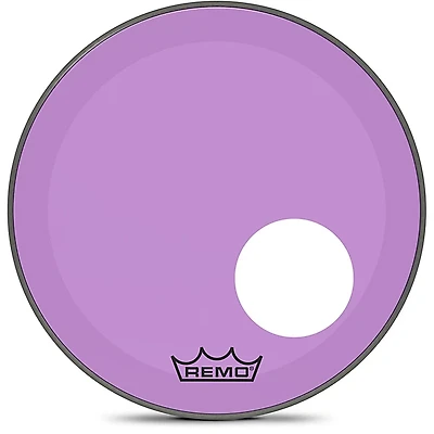 Remo Powerstroke P3 Colortone Purple Resonant Bass Drum Head