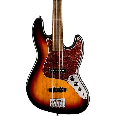 Squier Classic Vibe '60s Fretless Jazz Bass Guitar 3-Color Sunburst