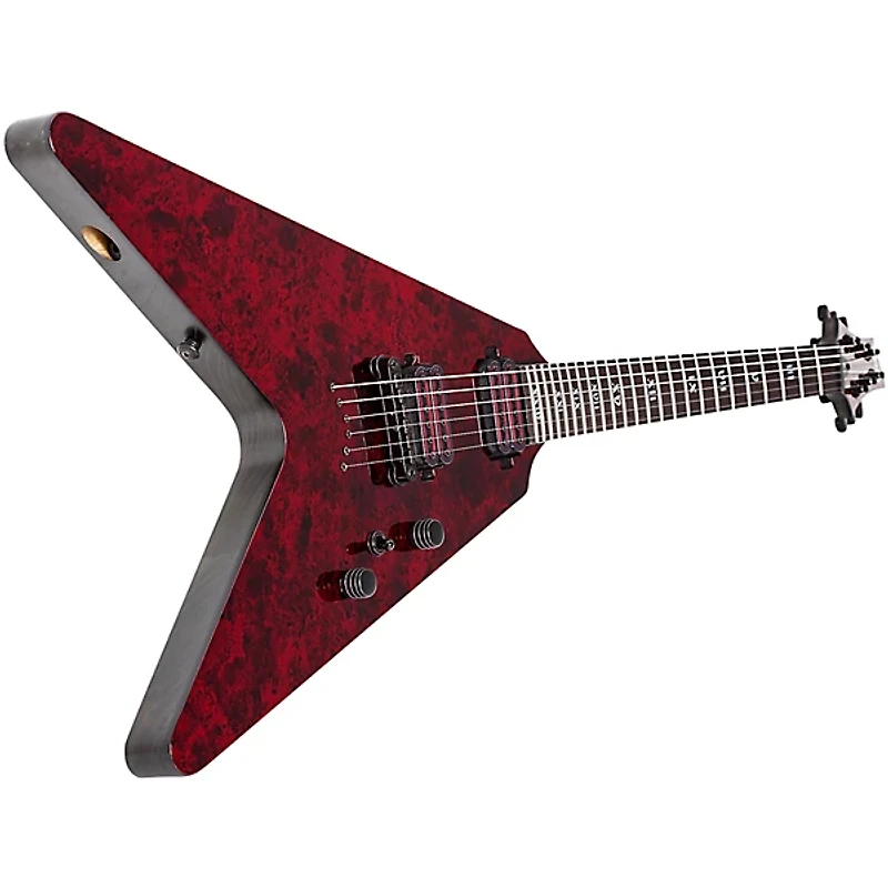 Schecter Guitar Research V-1 Apocalypse Electric Guitar Red Reign