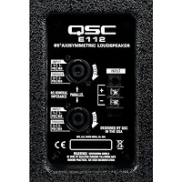QSC E112-BK 12" 2-Way Passive Loudspeaker