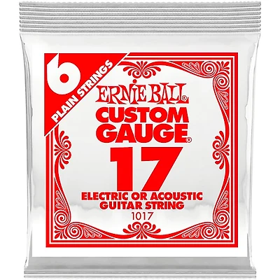Ernie Ball Custom Gauge 1017 .017GA Single Acoustic or Electric String