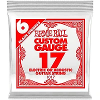 Ernie Ball Custom Gauge 1017 .017GA Single Acoustic or Electric String