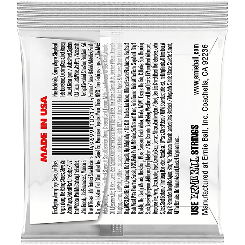 Ernie Ball Custom Gauge 1017 .017GA Single Acoustic or Electric String