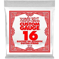 Ernie Ball 1016 .016GA Single Electric Guitar String