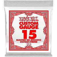 Ernie Ball Custom Gauge 1015 .015GA Single Acoustic or Electric Guitar