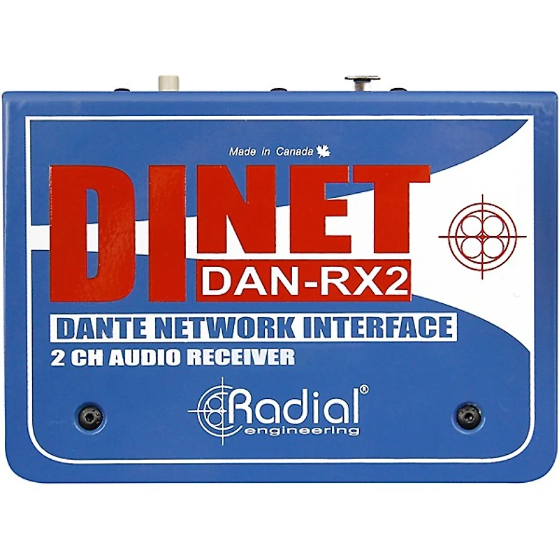 Radial Engineering DiNET DAN-RX2 2-Channel Dante Network Receiver